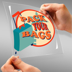 Pack Your Bags A4 StickZing